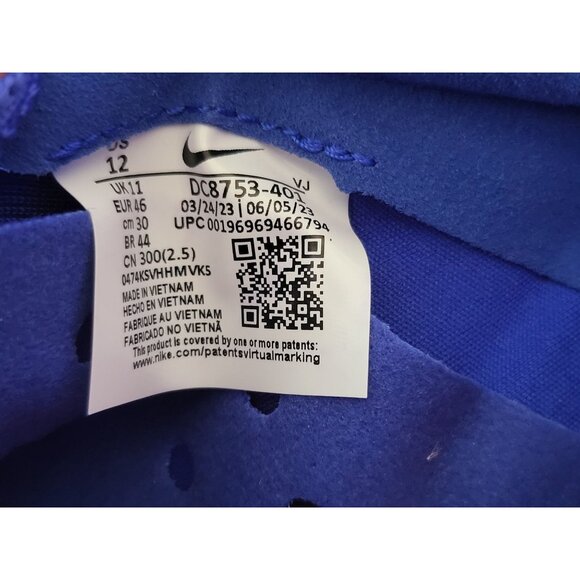 Nike Zoom Rival Sprinter Track Spikes Racer Blue‎ Lime DC8753 401 Mens Size 12 - Picture 8 of 9